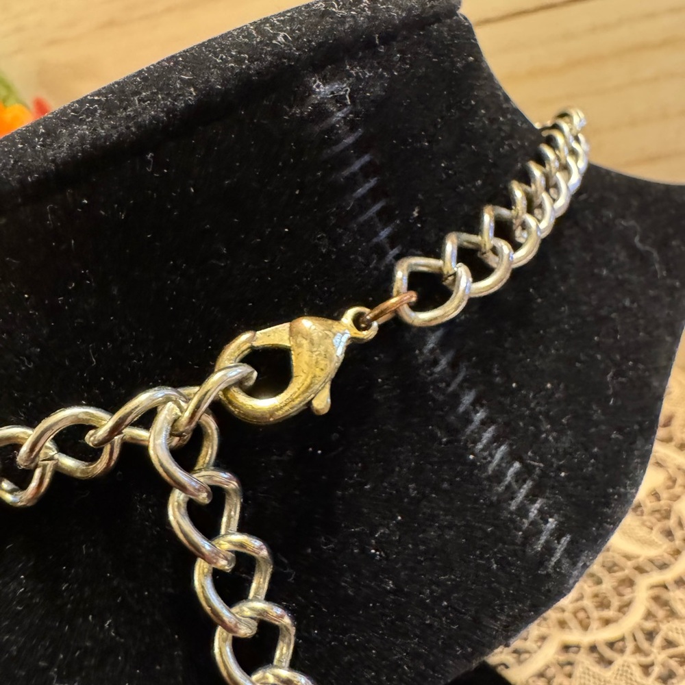 Multicolored Multi Shaped Bib Necklace - image 6